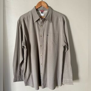 The North Face Tan/Gray Checkered Men's Shirt